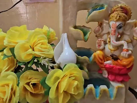 Pooja corner at the hostel